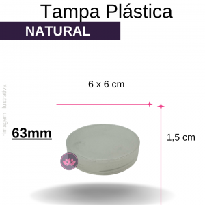 TP PLASTICA 63MM NATURAL REF.10166EBV/1514CH