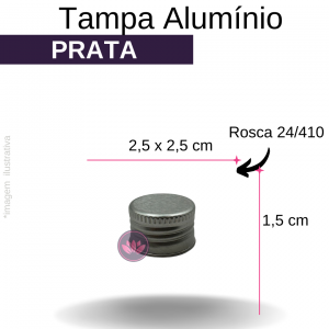 TP ALUMINIO B/24/410 PRATA REF.3283SS