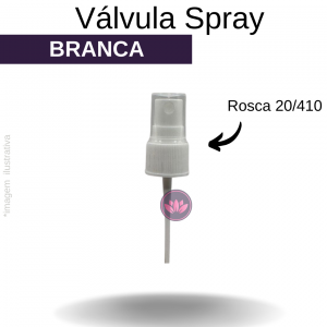 VALVULA B/20 SPRAY BRANCA RISCADA