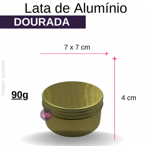 LATA ALUMINIO DOURADA 90G