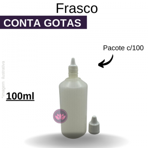 FRASCO CONTA GOTAS 100ML C/ LACRE (CENTO)