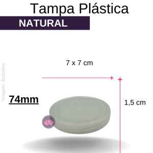 TP PLASTICA 74MM NATURAL REF.10167EBV/1512CH