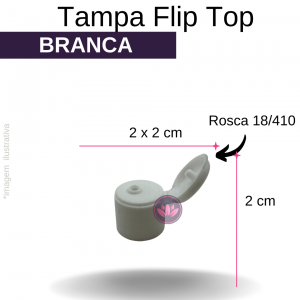 TP FLIP TOP B/18/410 BRANCA REF.3114SS/794T/RAL