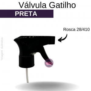 VALVULA GATILHO 28/410 PRETA