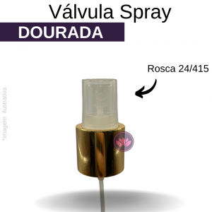 VALVULA B/24/415 SPRAY DOURADA/TRANSP REF.3246MTZ/131013MEGA