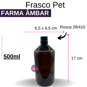 FRASCO PET 500 ML B/28/ 410 AMBAR REF.CH