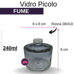 VIDRO PICOLO 240ML FUME B/28