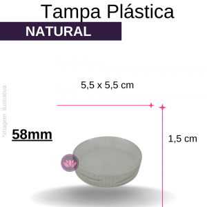 TP PLASTICA 58MM NATURAL REF.EBV/1513CH