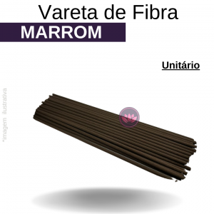 VARETA DE FIBRA 25 CM MARROM REF.3202NE