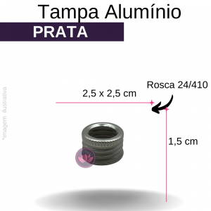 TP ALUMINIO B/24/410 PRATA FURADA REF.5794T/4581SS