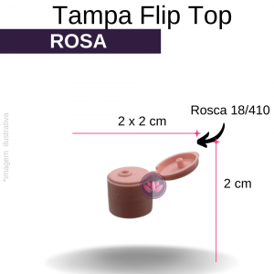 TP FLIP TOP B/18/410 ROSA BEBÊ REF.6284SS/RAL