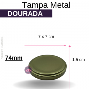 TP METAL 74MM DOURADA REF.7985SS/EMB/317DS/3790CH