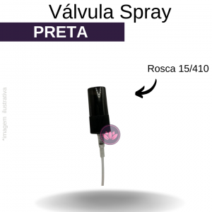 VALVULA B/15 SPRAY PRETA REF.66MTZ/3705SS