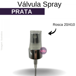 VALVULA B/20/410 SPRAY PRATA C/ TP TRANSPARENTE REF.LEAD/90191NE