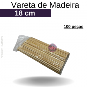 VARETAS 18 CM P/AROMATIZADOR 100 PÇS