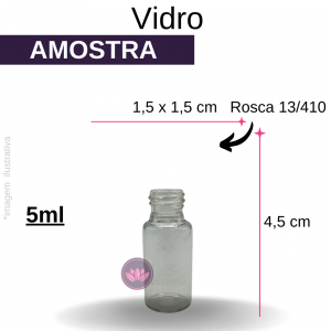 VD AMOSTRA 5 ML B/13 TRANSPARENTE