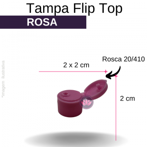 TP FLIP TOP B/20/410 ROSA REF.1296SS/6759T/RAL