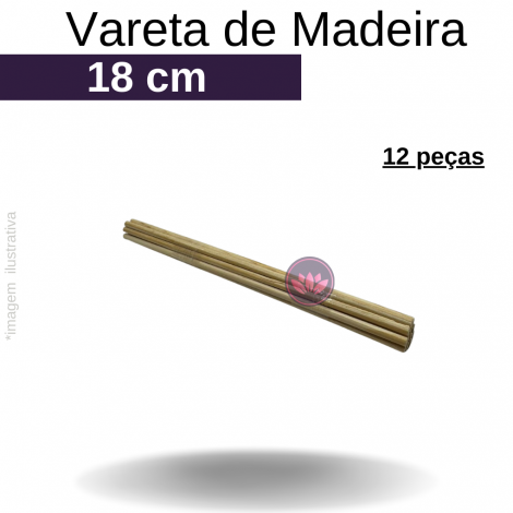 VARETAS 18 CM P/AROMATIZADOR 12 PÇS