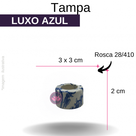 TP LUXO B/28/410 AZUL FURADA REF.FONTE