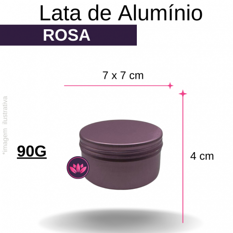 LATA ALUMINIO ROSA 90G