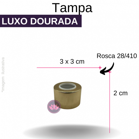 TP LUXO B/28/410 DOURADA FURADA REF6628T/7440SS/128057MEG