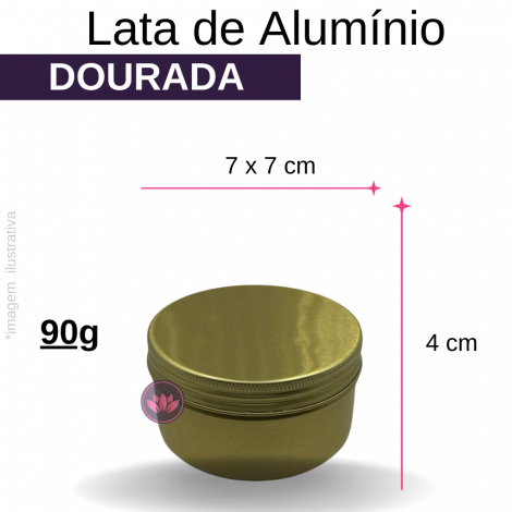 LATA ALUMINIO DOURADA 90G