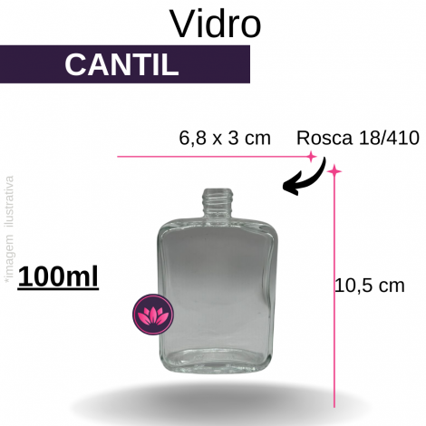 VIDRO CANTIL 100ML B/18/410