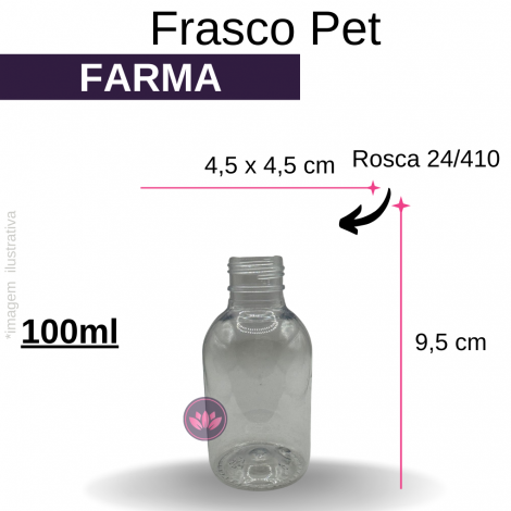 FRASCO PET 100ML B/24/410 FARMA REF.NV