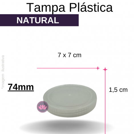 TP PLASTICA 74MM NATURAL REF.10167EBV/1512CH