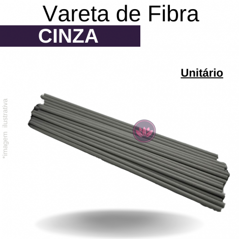 VARETA DE FIBRA 25 CM CINZA REF.3202NE