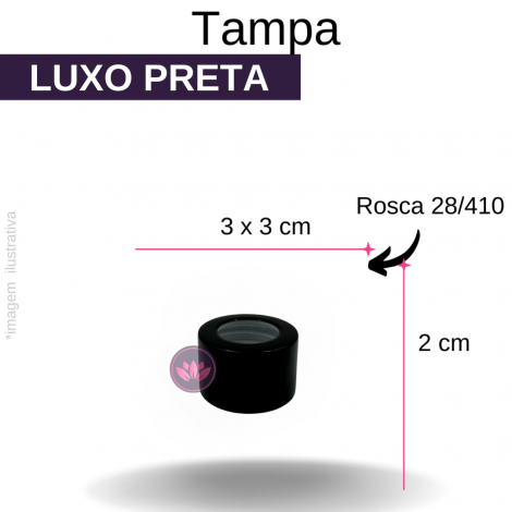 TP LUXO B/28/410 PRETA FURADA REF.100173NE