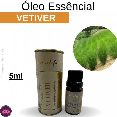 OLEO ESSENCIAL DE VETIVER 5 ML