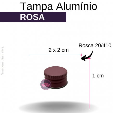 TP ALUMINIO B/20 ROSA REF.9928T/7122SS