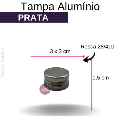 TP ALUMINIO B/28/410 PRATA REF.2585SS