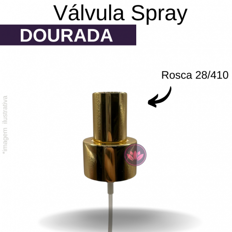 VALVULA B/28/410 SPRAY OURO BRILHO