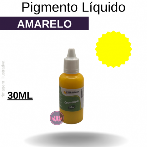 PIGMENTO AMARELO LIQUIDO COSMETICO 30 ML SARAMANIL