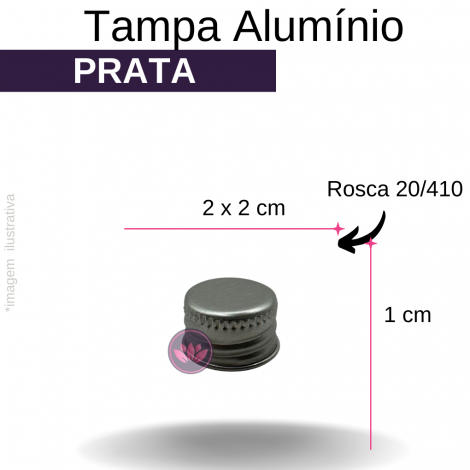 TP ALUMINIO B/20 PRATA REF.1930FMT/6377SS