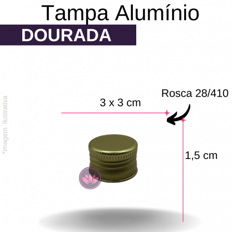 TP ALUMINIO B/28/410 DOURADA REF.2584SS