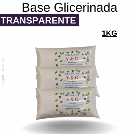 BASE DE GLICERINA TRANSPARENTE V&G 1KG