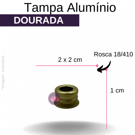 TP ALUMINIO B/18 DOURADA FURADA REF.3685FMT/9263T/7950SS