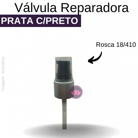 VALVULA REP. PONTAS B/18 PRATA C/BRANCO/PRETO   REF.2599MTZ/137694MEGA