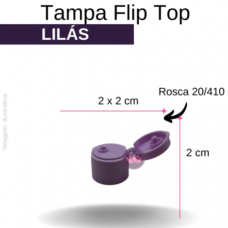 TP FLIP TOP B/20/410 LILAS REF.SS