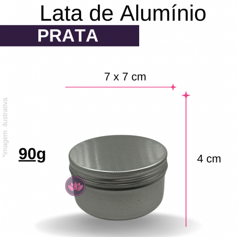 LATA ALUMINIO PRATA 90G