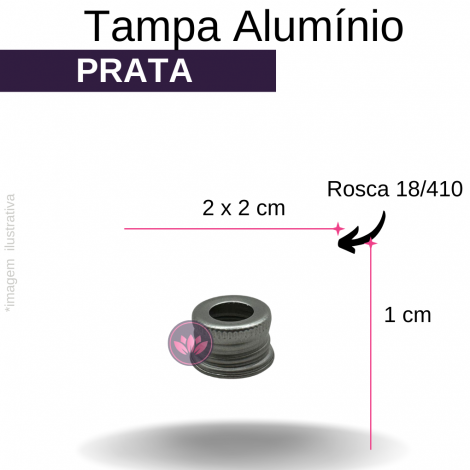 TP ALUMINIO B/18 PRATA FURADA REF.3686FMT/7541SS