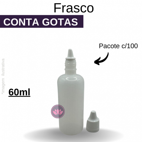 FRASCO CONTA GOTAS 60ML C/LACRE (CENTO)