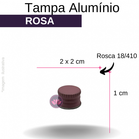 TP ALUMINIO B/18 ROSA REF.7121SS