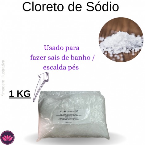 CLORETO DE SODIO GROSSO - 1 KG