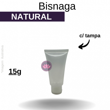 BISNAGA 15 ML BAIXA NATURAL C/ TAMPA NATURAL REF.55T/DWA