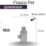 FRASCO PET 40 ML QUADRADO B/20 REF433/730HM/4279SS