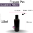 FRASCO PET 120 ML B/24/415 CILIND AMBAR REF.S4